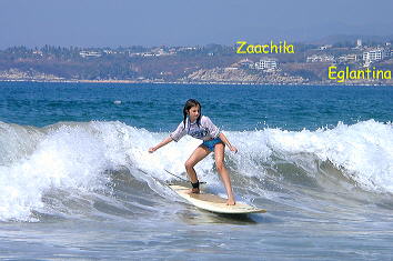surfer with Eglantina condominium