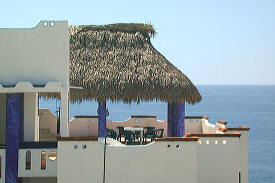 Eglantina condominium roof-top palapa